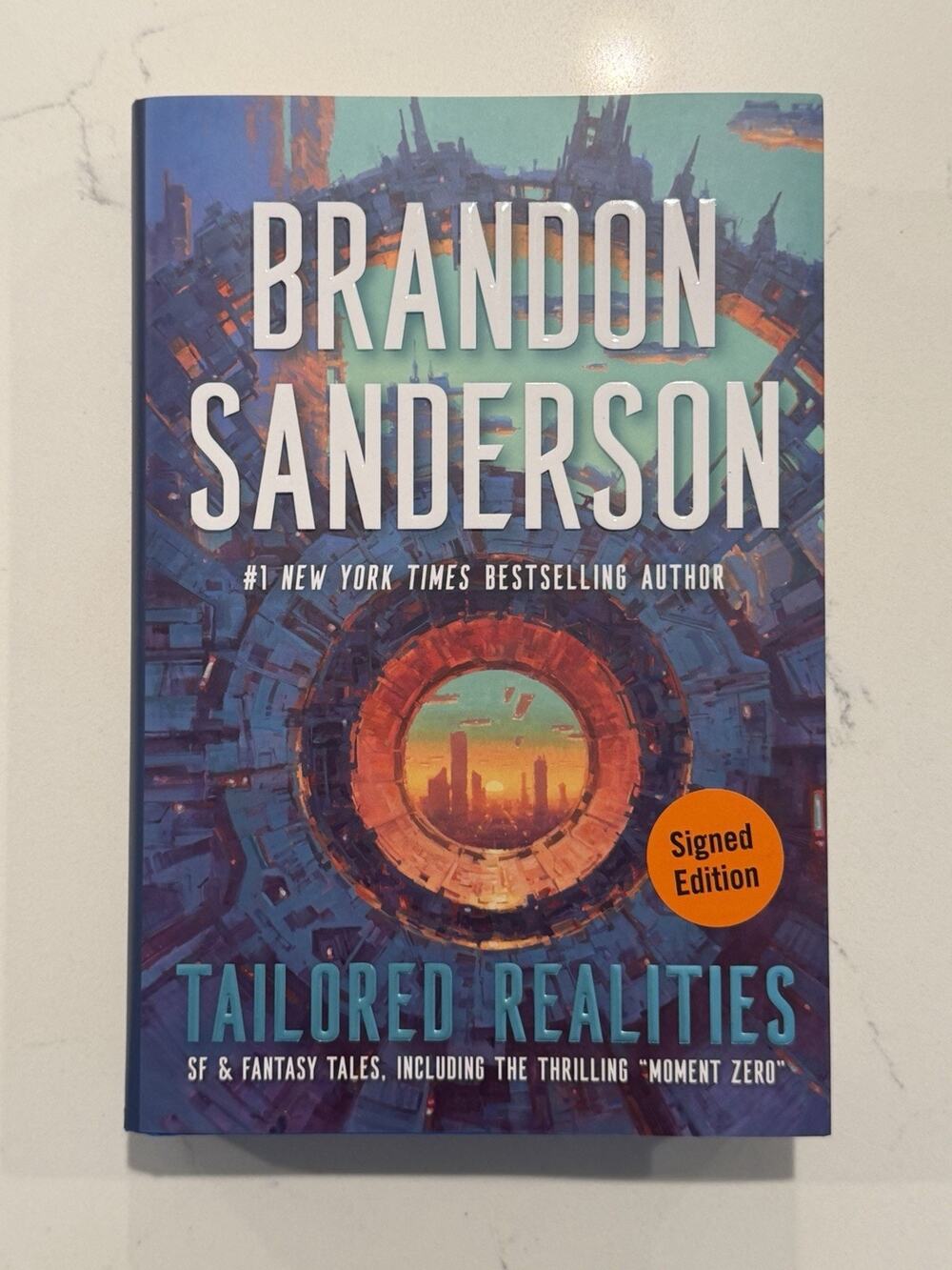 Brandon Sanderson SIGNED AUTOGRAPH Tailored Realities FIRST EDITION #2